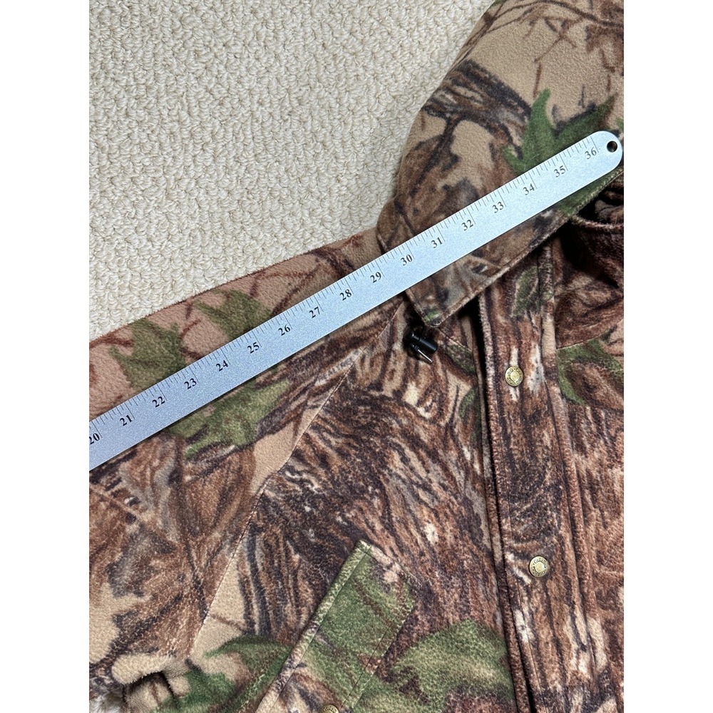 Vtg Cabelas Whitetail Clothing Jacket Mens M Camo Goretex Fleece Hooded Coat USA - Picture 8 of 16
